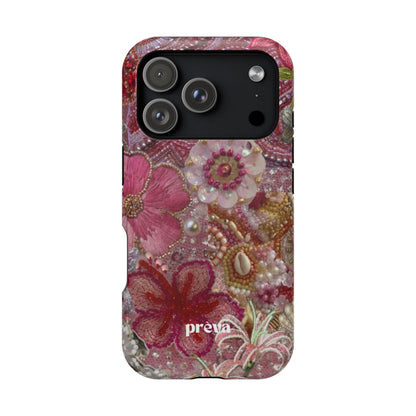 Floral Embroidery Phone Case