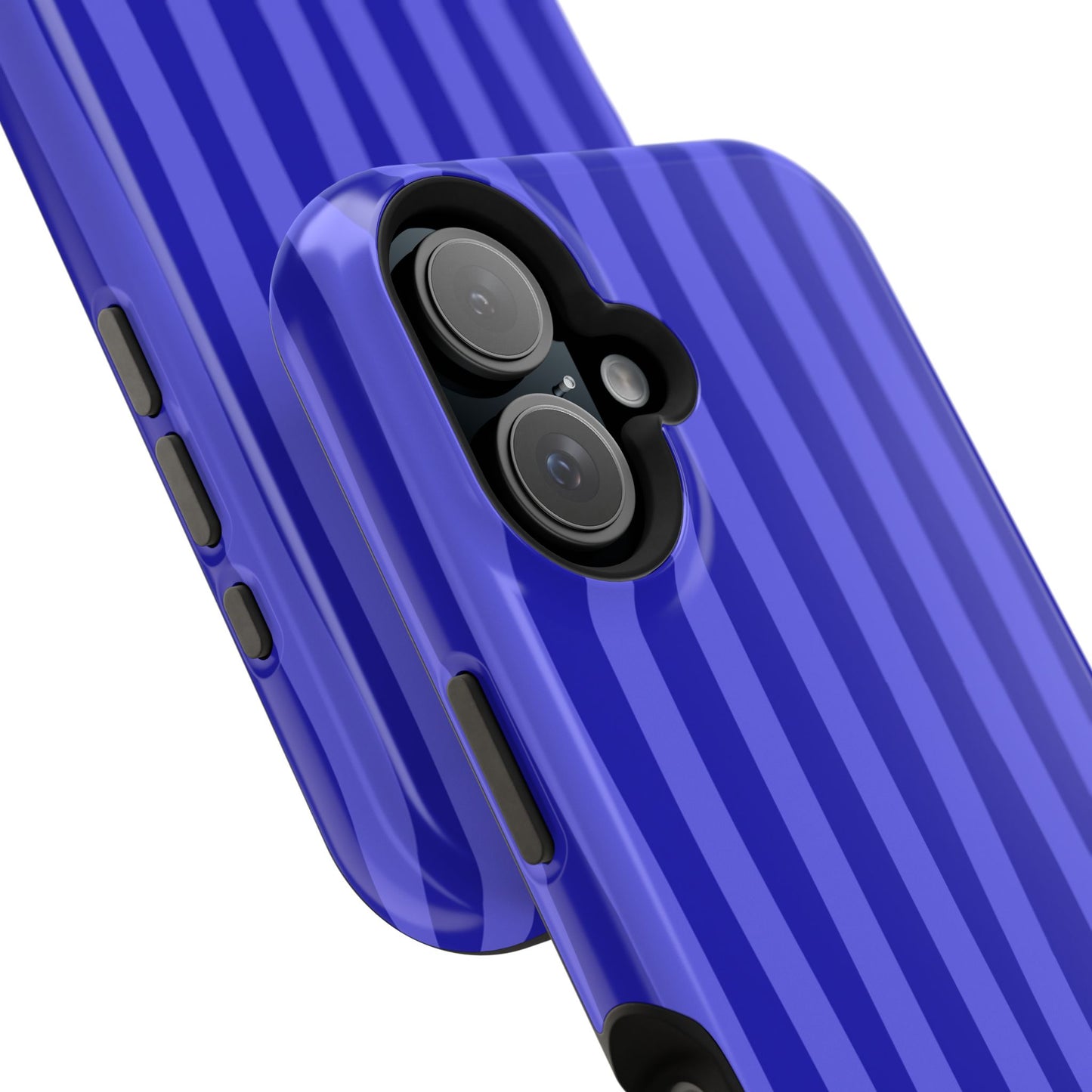 Neon Blue Stripes Phone Case