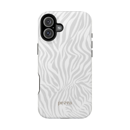 Zebra White Wave Phone Case