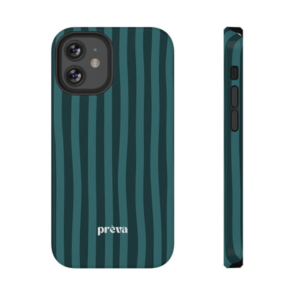 Dark Stripes Turquoise Phone Case