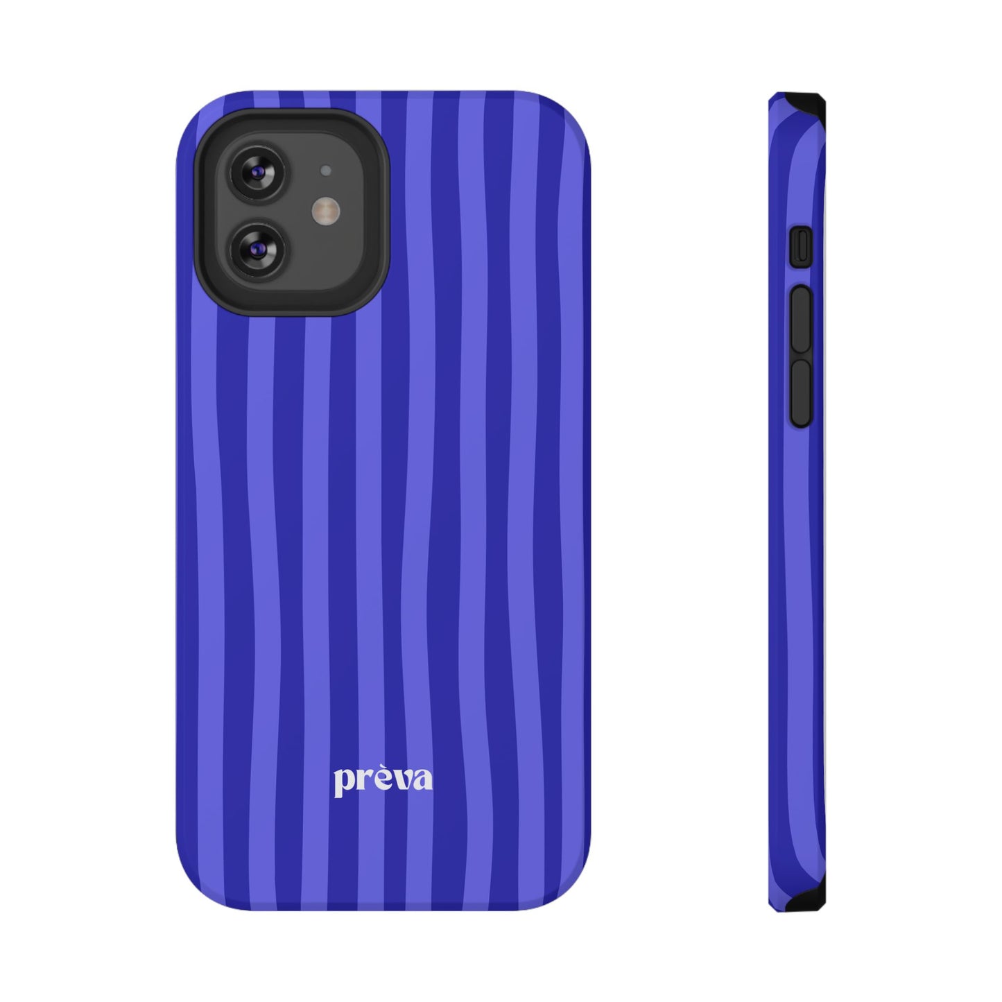 Neon Blue Stripes Phone Case