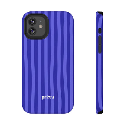Neon Blue Stripes Phone Case