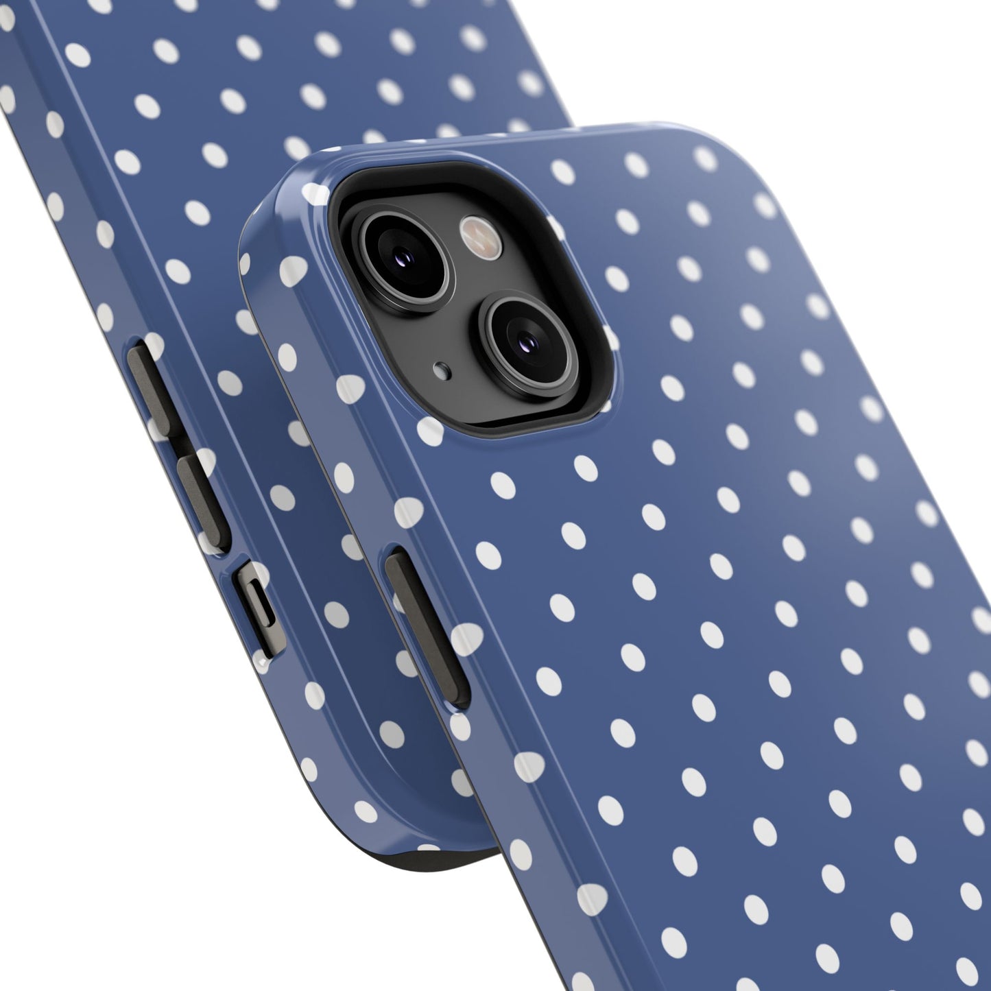 Navy Polka Dot Phone Case