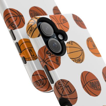 White Basketball Phone Case