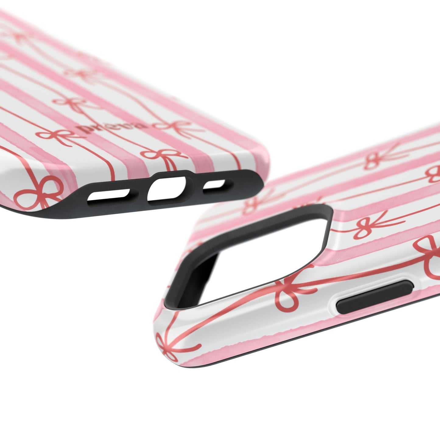 Pink Bow Chain Phone Case