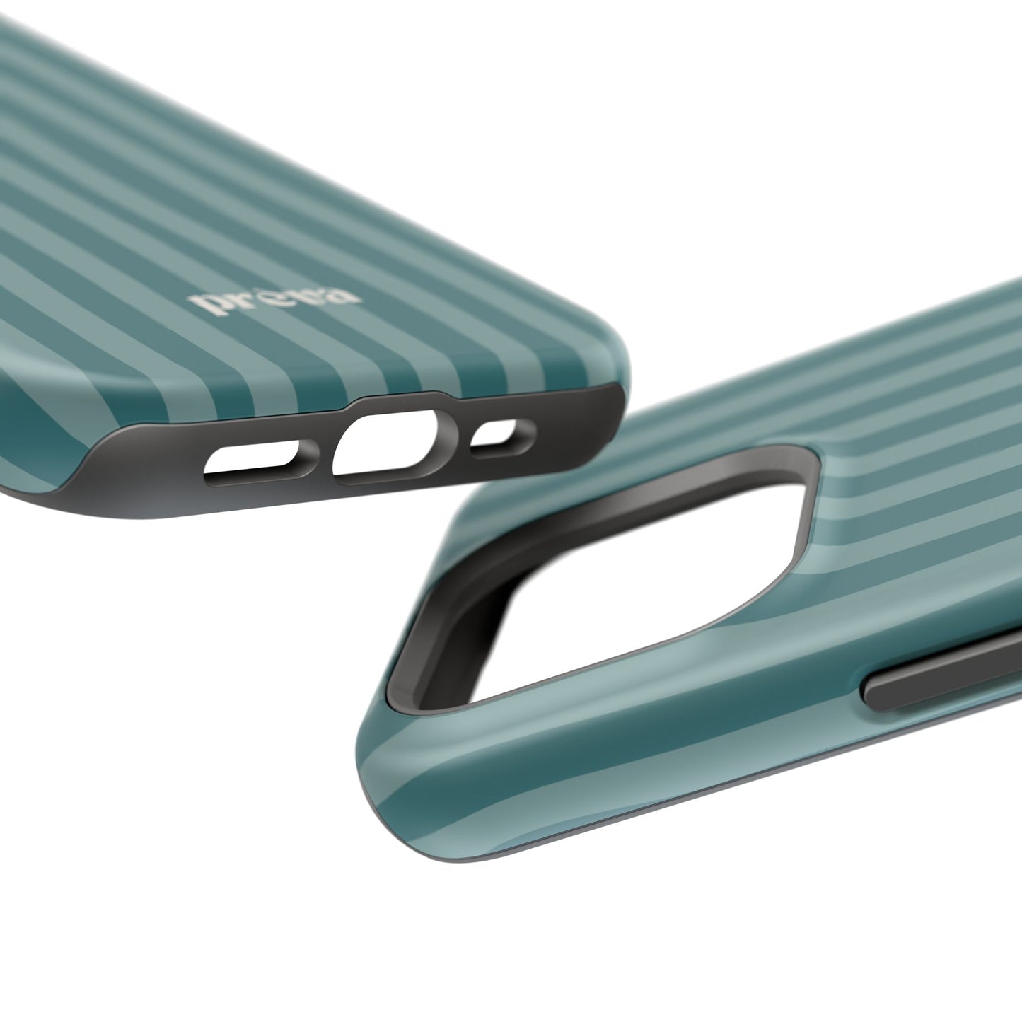 Striped Teal Phone Case
