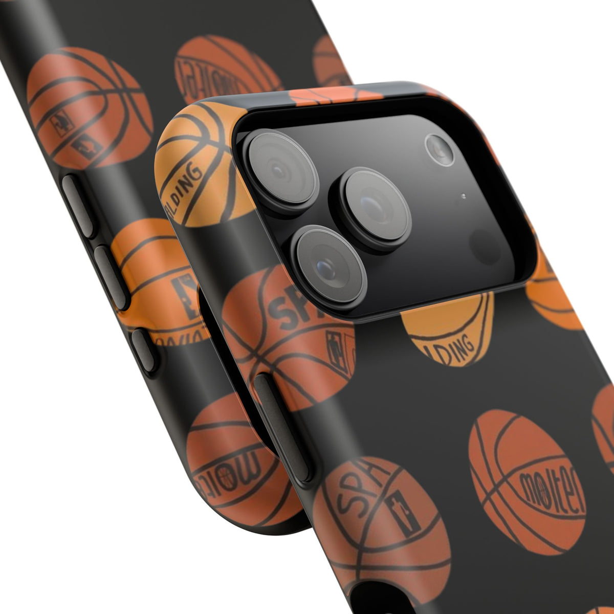 Black Basketball Phone Case