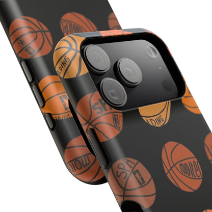 Black Basketball Phone Case