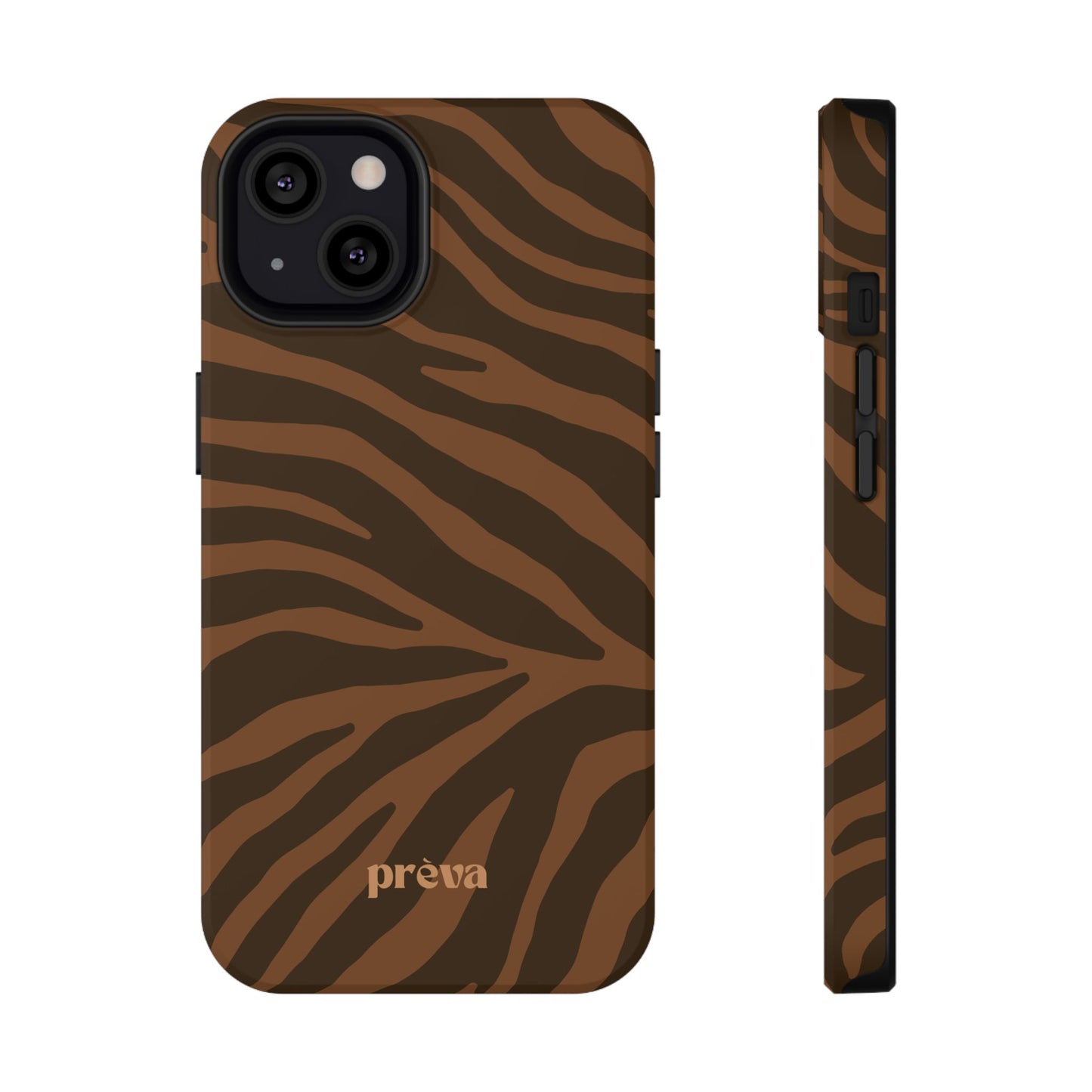 Brown Tiger Stripe Phone Case