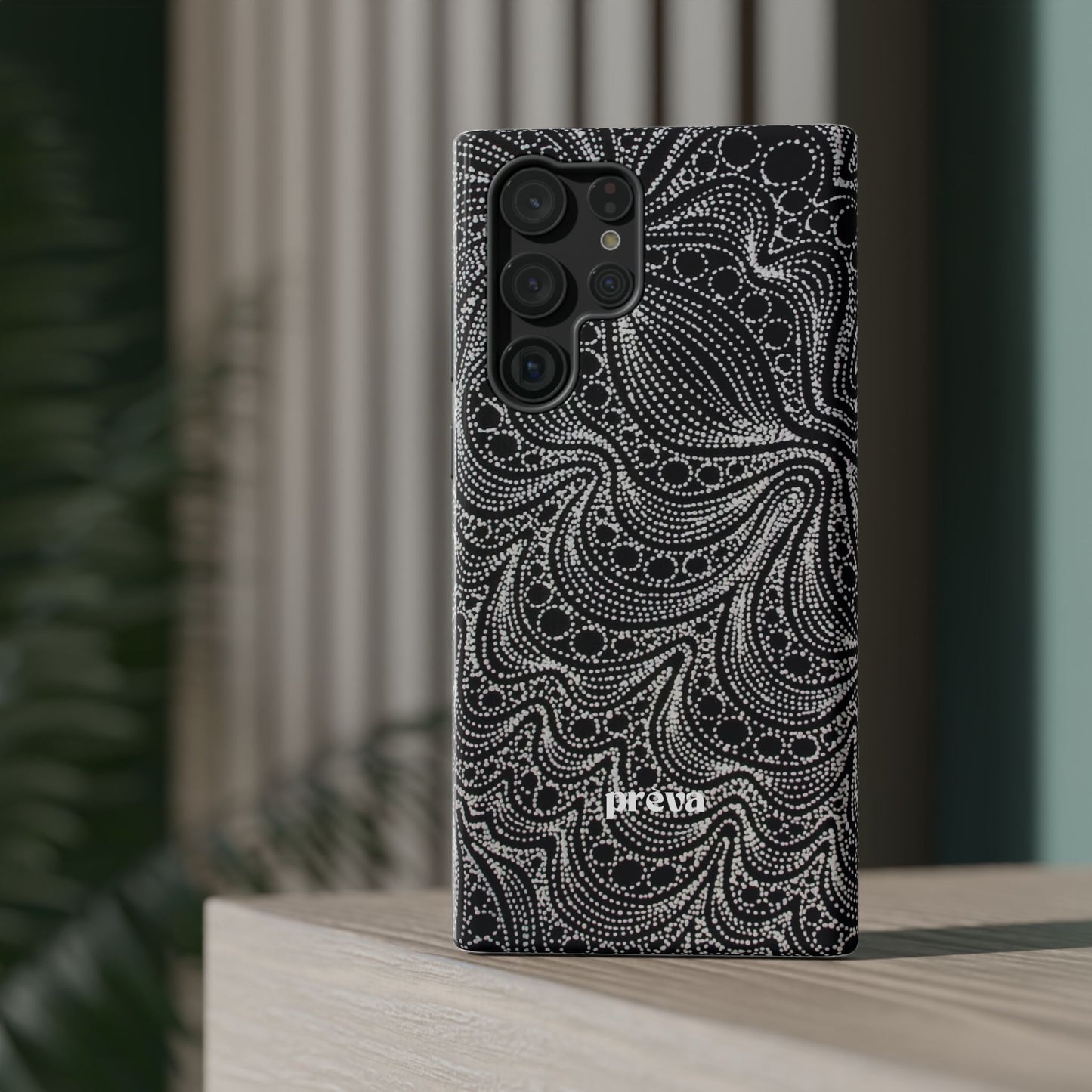 Abstract Midnight Lace Phone Case