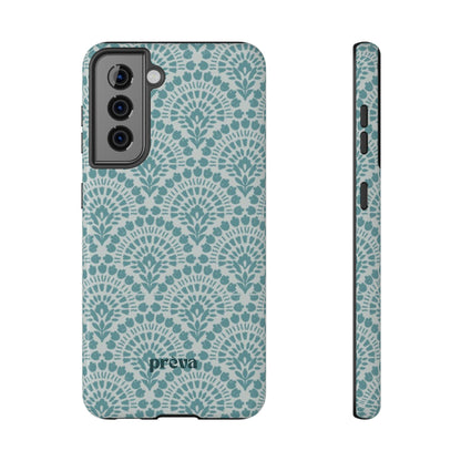 Aqua Lace Pattern Phone Case