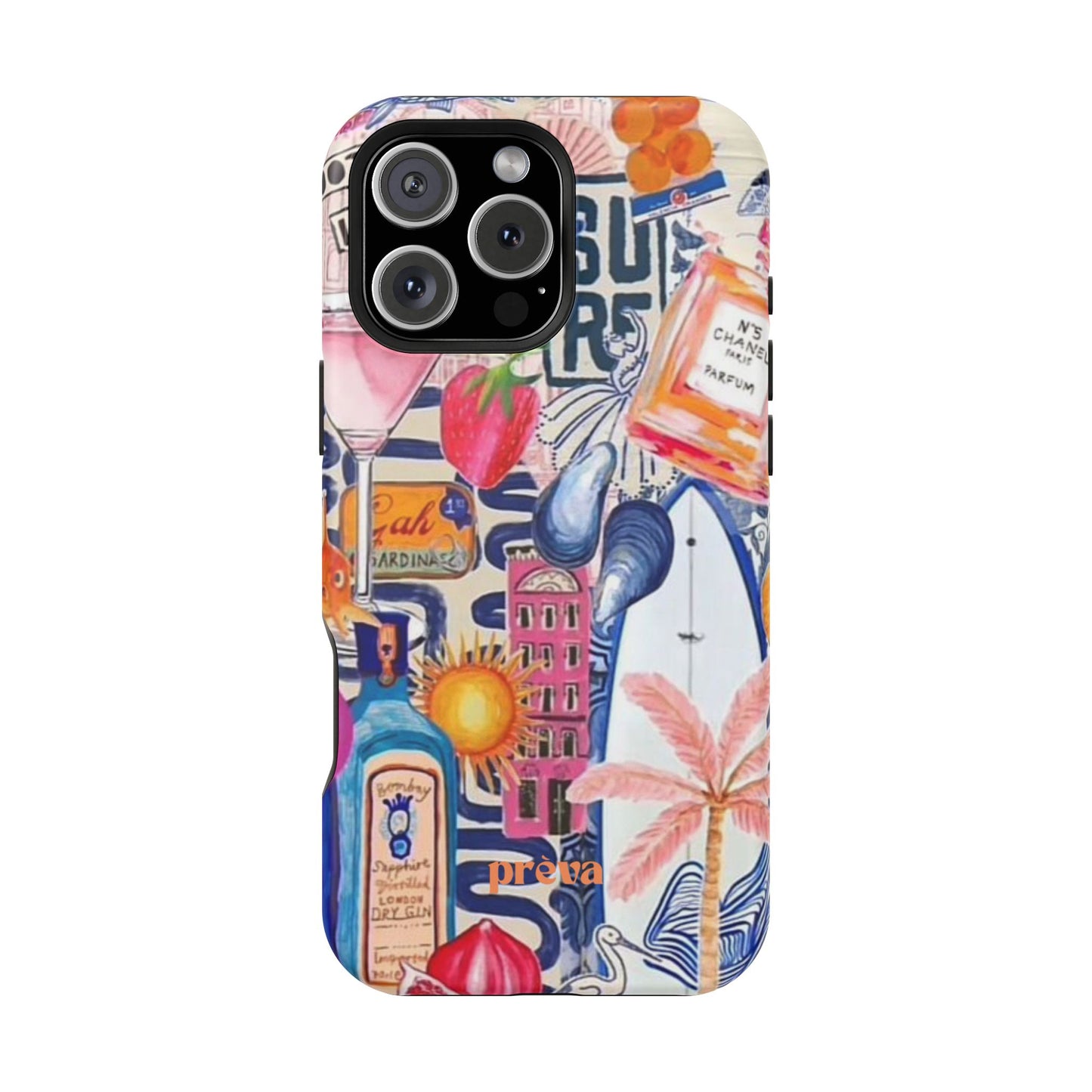 Tropical Beach Collage Phone Case