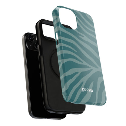 Teal Zebra Phone Case