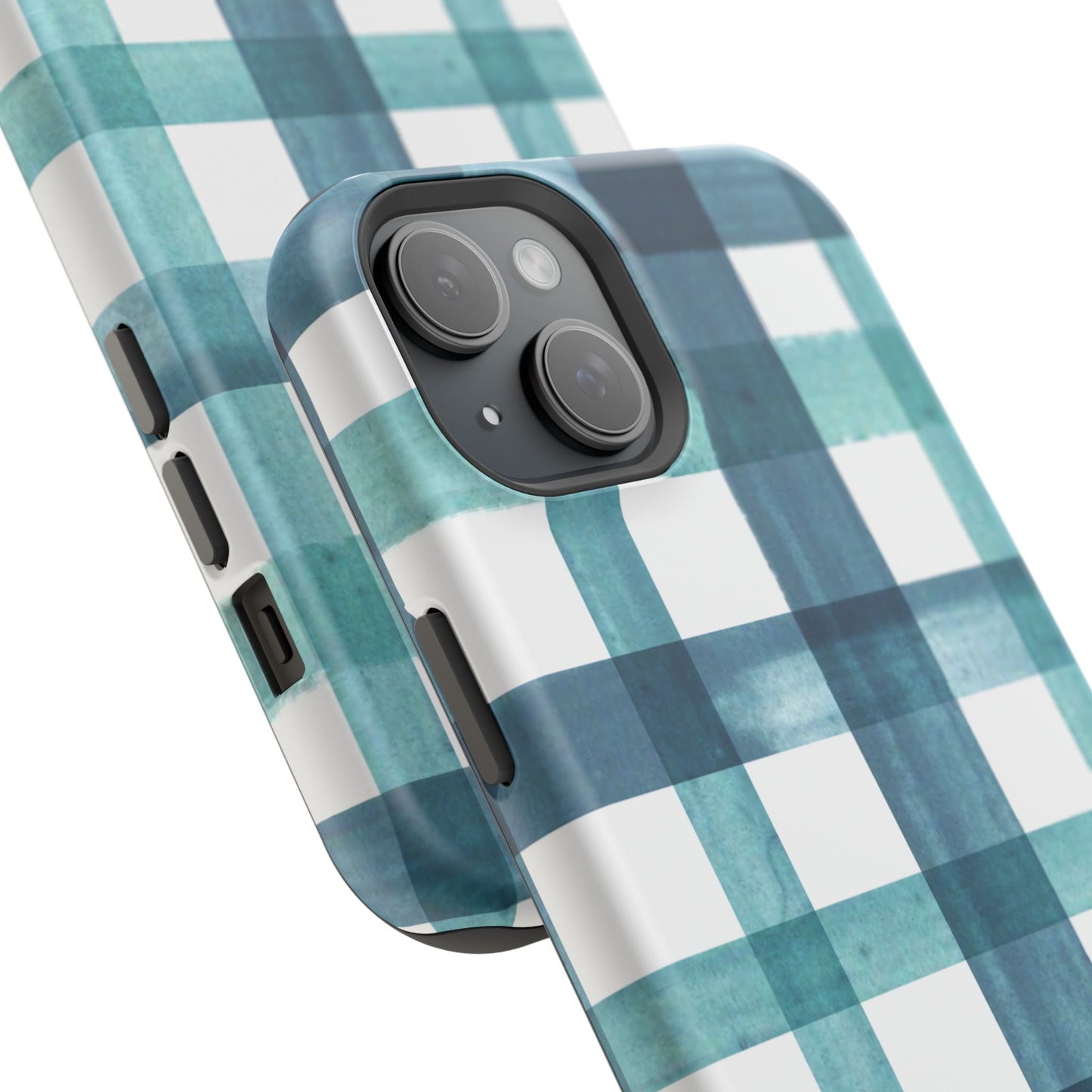 Teal Plaid Phone Case