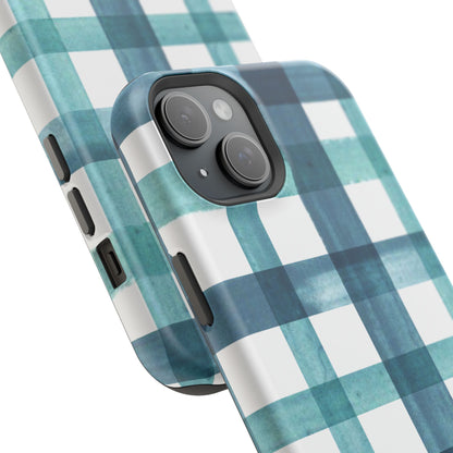 Teal Plaid Phone Case