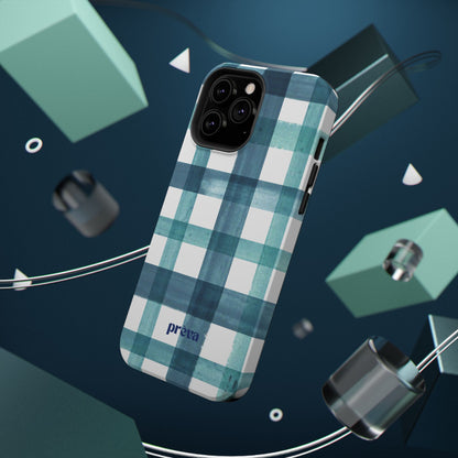 Teal Plaid Phone Case
