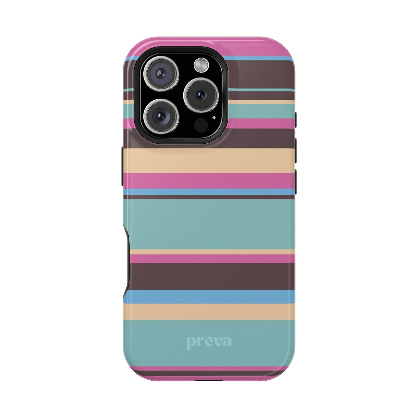 Cocoa Palm Stripes Phone Case