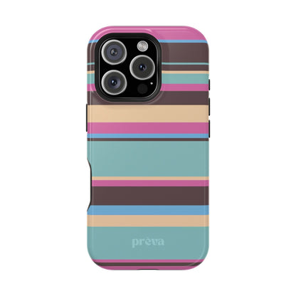 Cocoa Palm Stripes Phone Case