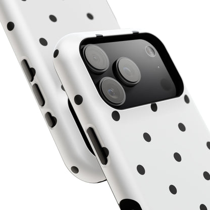 B&W polka dots Phone Case