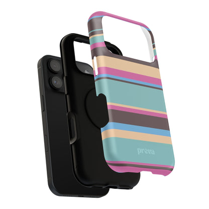 Cocoa Palm Stripes Phone Case