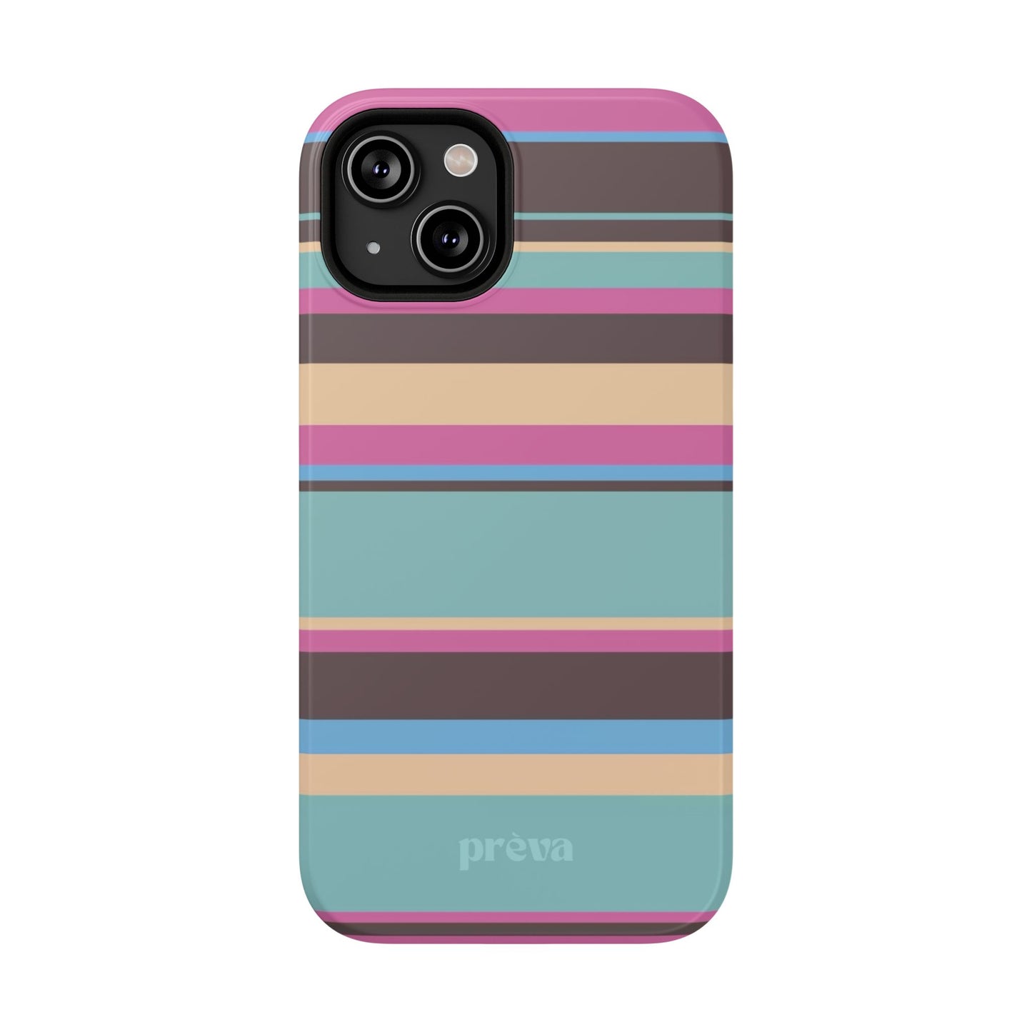 Cocoa Palm Stripes Phone Case