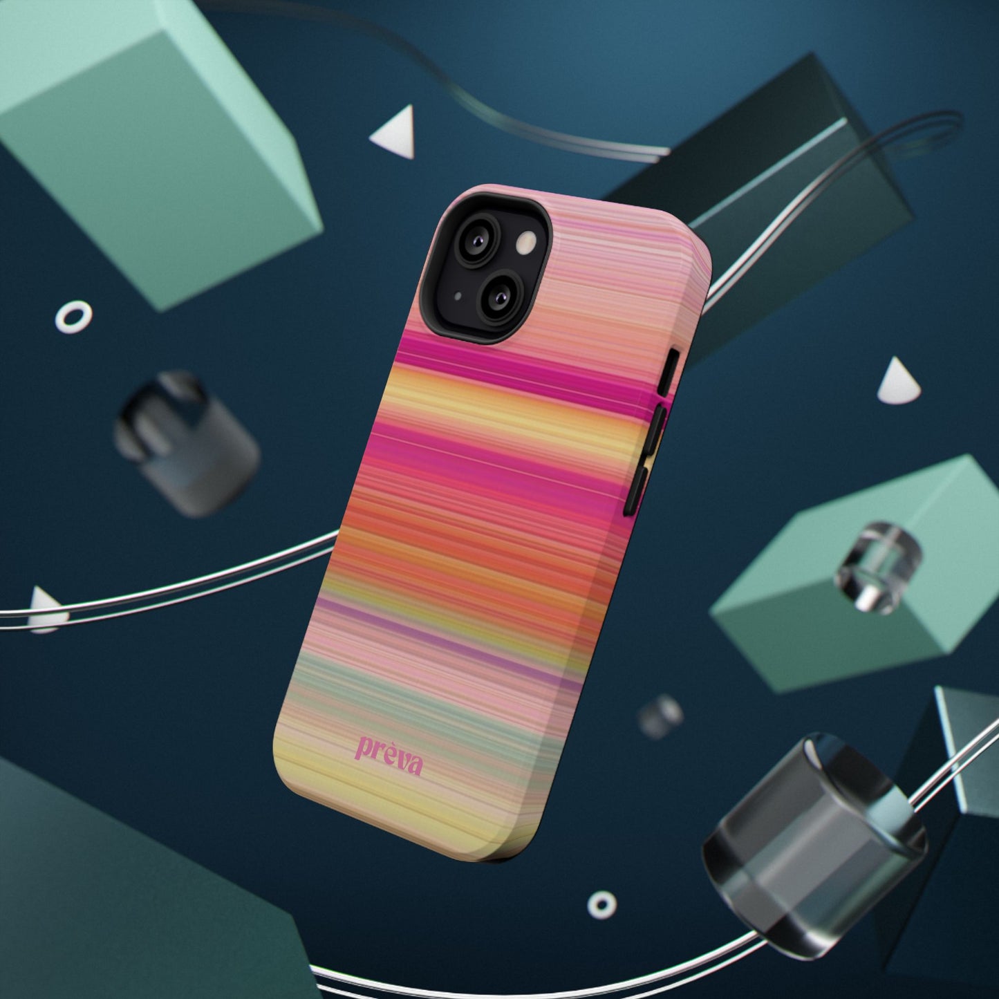 Pastel Stripe Rays Phone Case