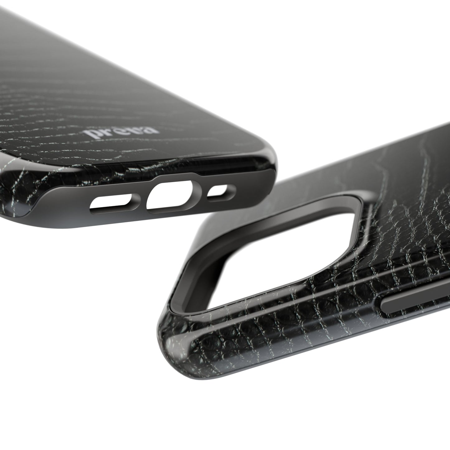 Black Croc Phone Case