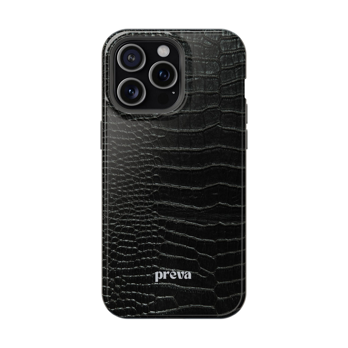 Black Croc Phone Case