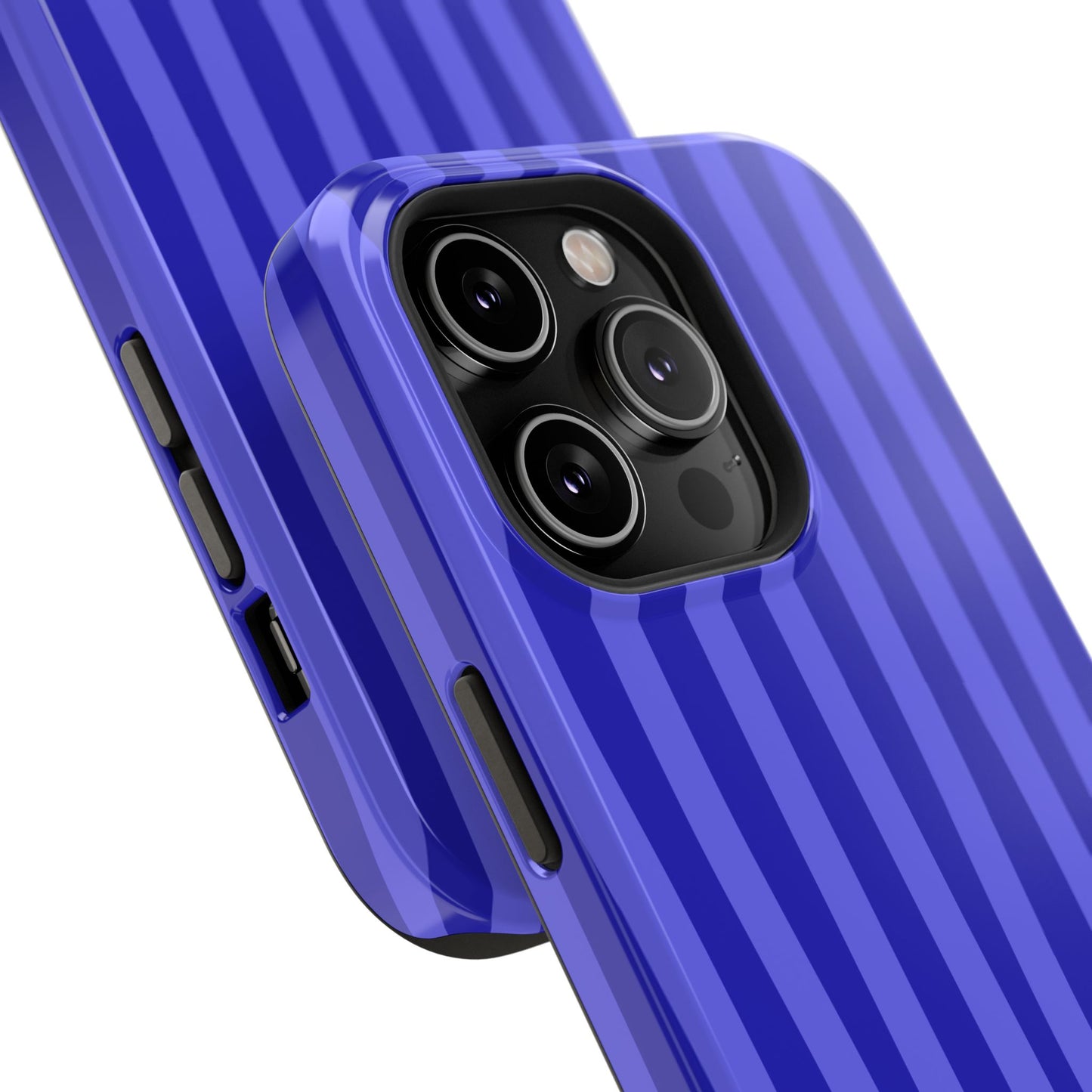 Neon Blue Stripes Phone Case