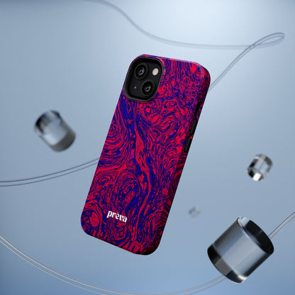 Marbled Red & Purple Impact Phone Case