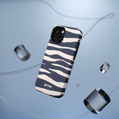 Navy & Cream Zebra Phone Case