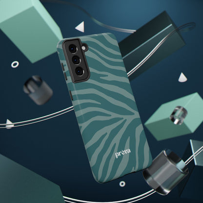 Teal Zebra Phone Case