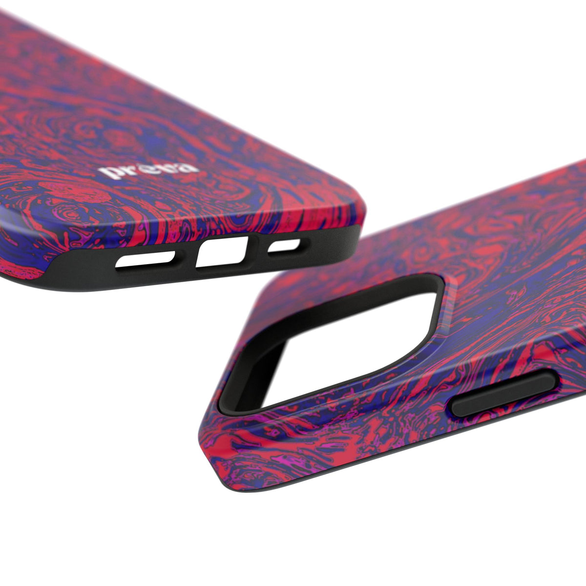Marbled Red & Purple Impact Phone Case
