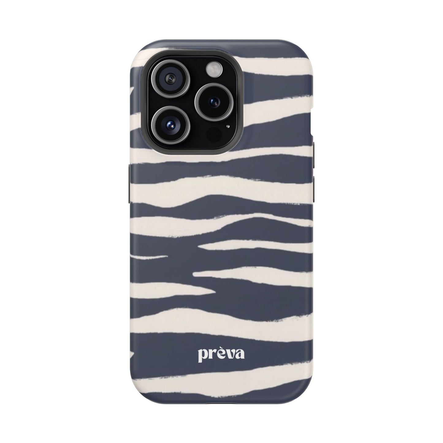 Navy & Cream Zebra Phone Case