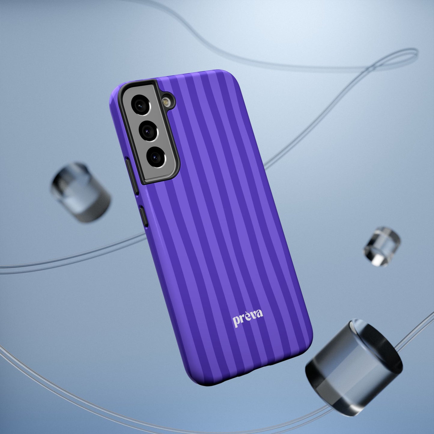 Dark Purple Stripes Phone Case