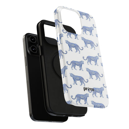 Blue Leopard Pattern Phone Case
