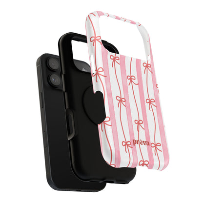 Pink Bow Chain Phone Case