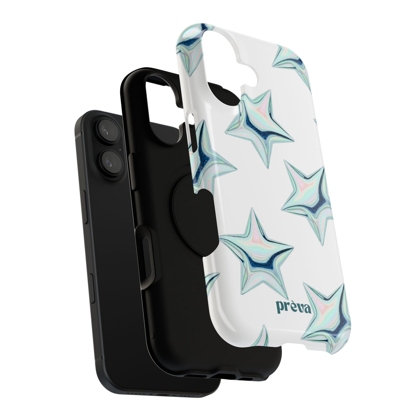 White Starburst Phone Case
