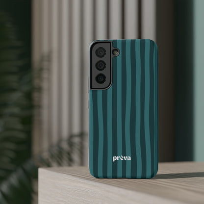 Dark Stripes Turquoise Phone Case