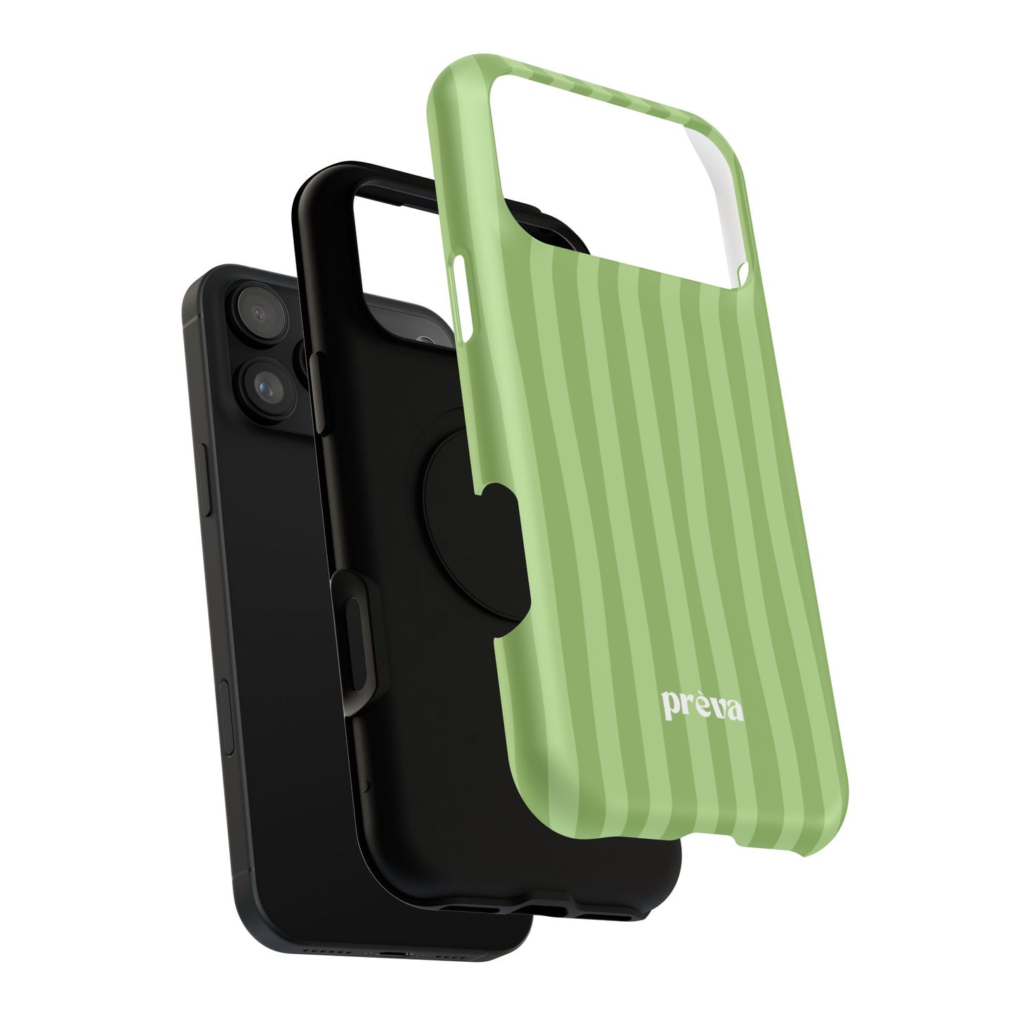 Light Green Stripes Phone Case