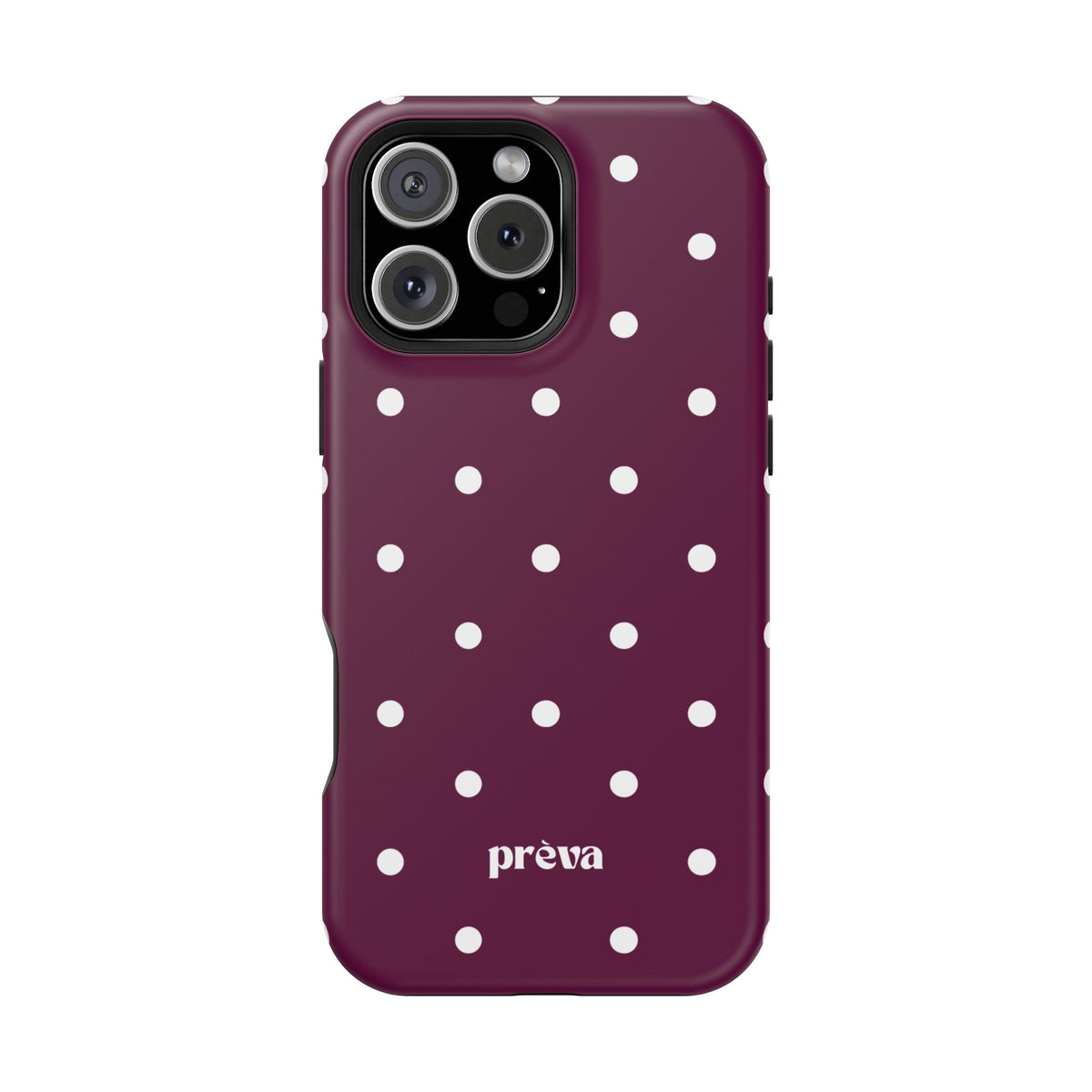 Maroon Polka Dot Phone Case