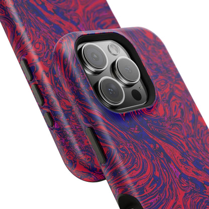 Marbled Red & Purple Impact Phone Case