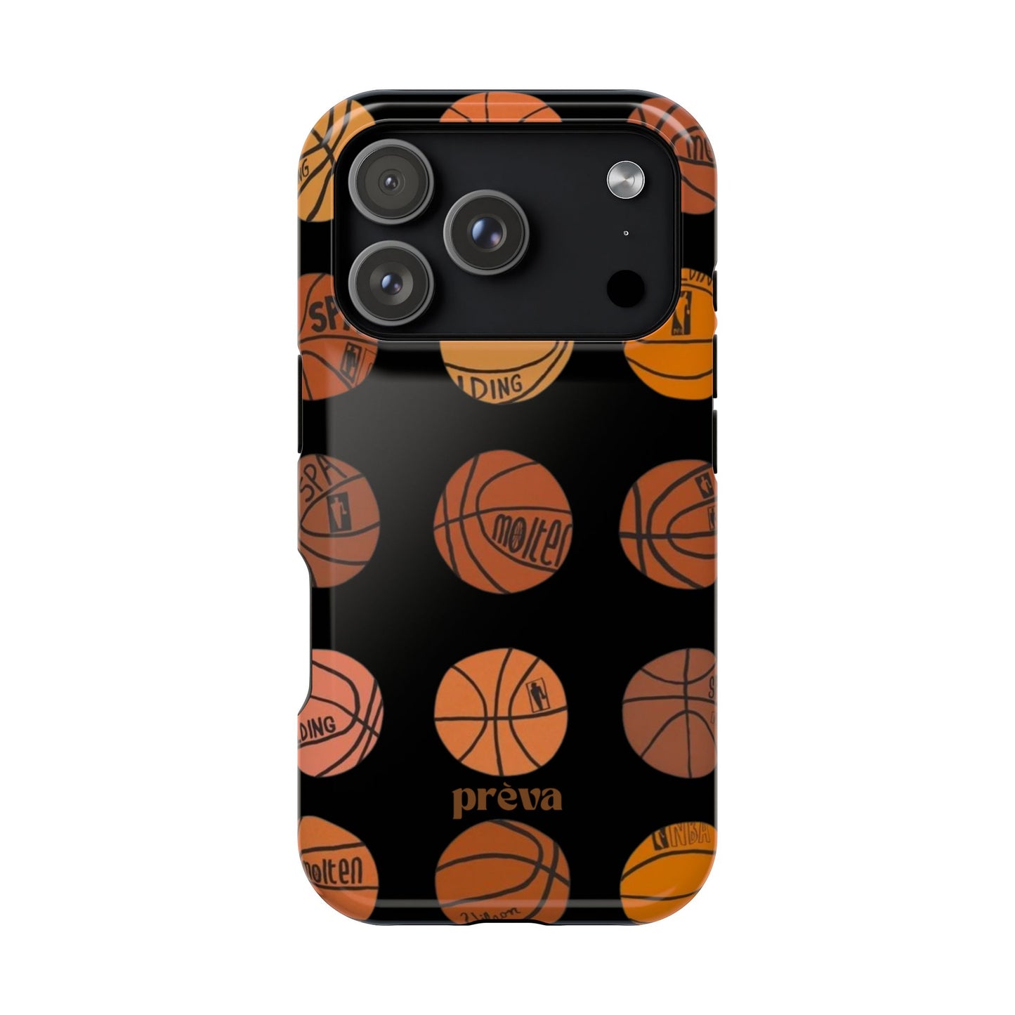 Black Basketball Phone Case