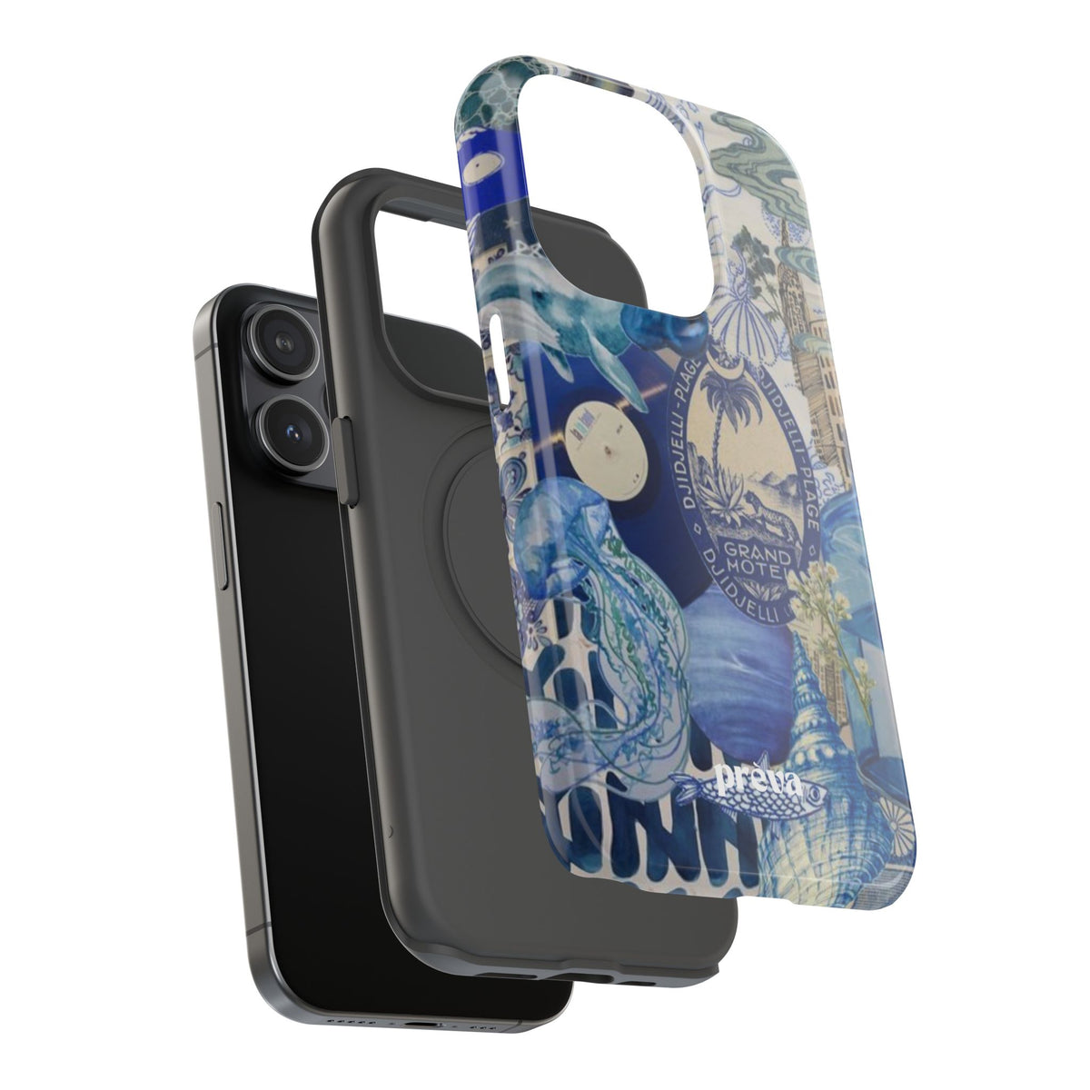 Blue Night Collage Phone Case