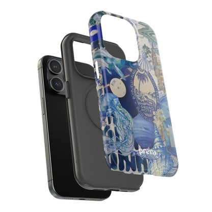 Blue Night Collage Phone Case