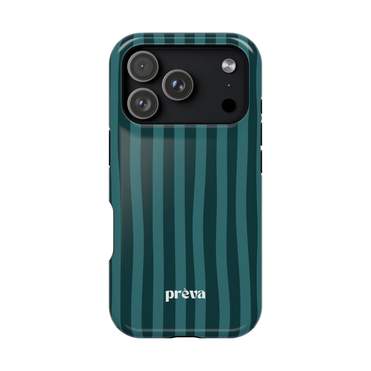 Dark Stripes Turquoise Phone Case