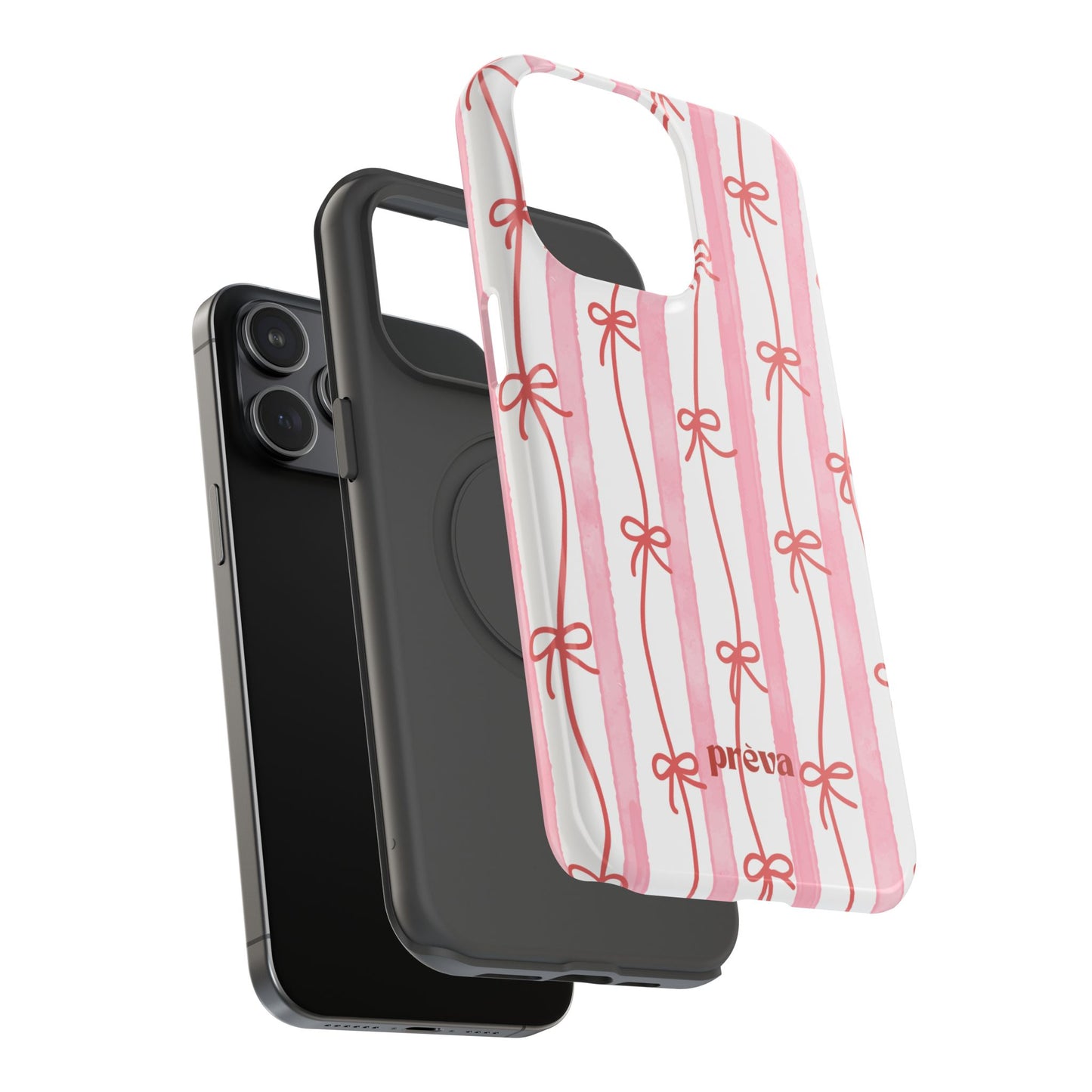 Pink Bow Chain Phone Case