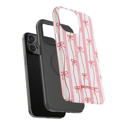 Pink Bow Chain Phone Case