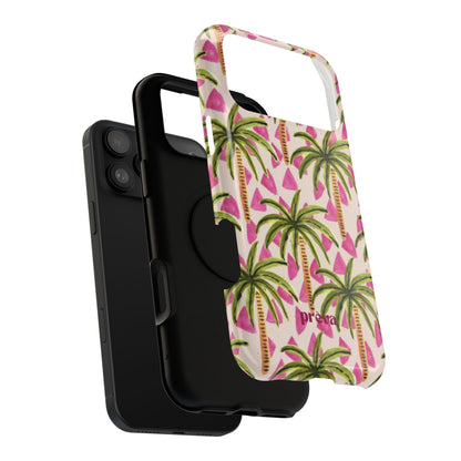 Phone Case — Pink Palm Tree Impact-Resistant Protector
