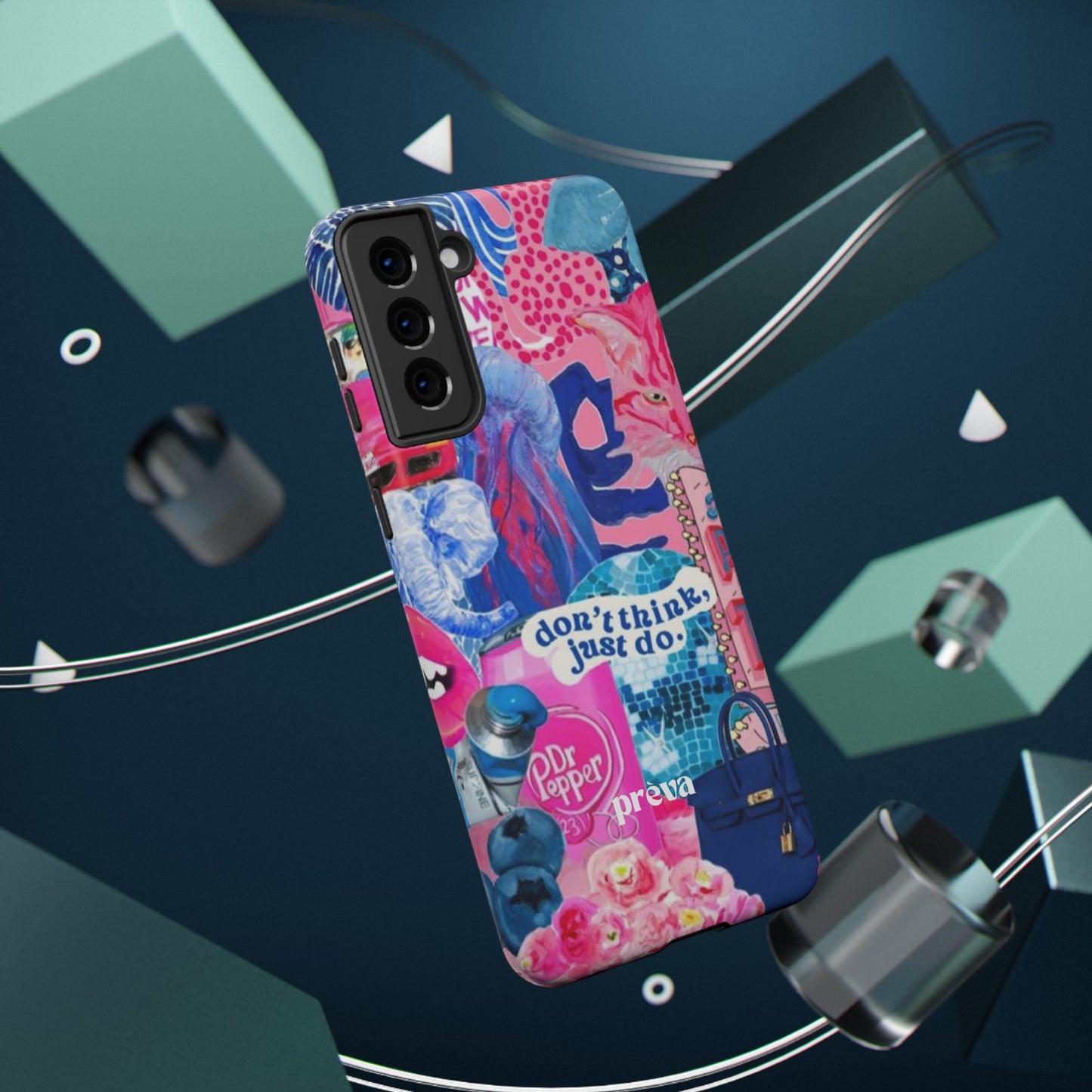 Vibrant Galaxy Collage Phone Case
